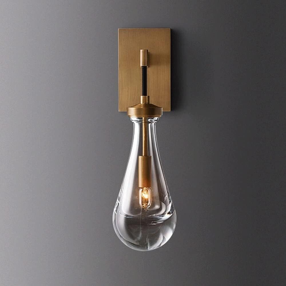 JYBNBBE Wall Sconces for Bedroom Wall Light Bedroom Crystal Staircase for Bedroom Bedside Living Wall Mounted Lamp,B