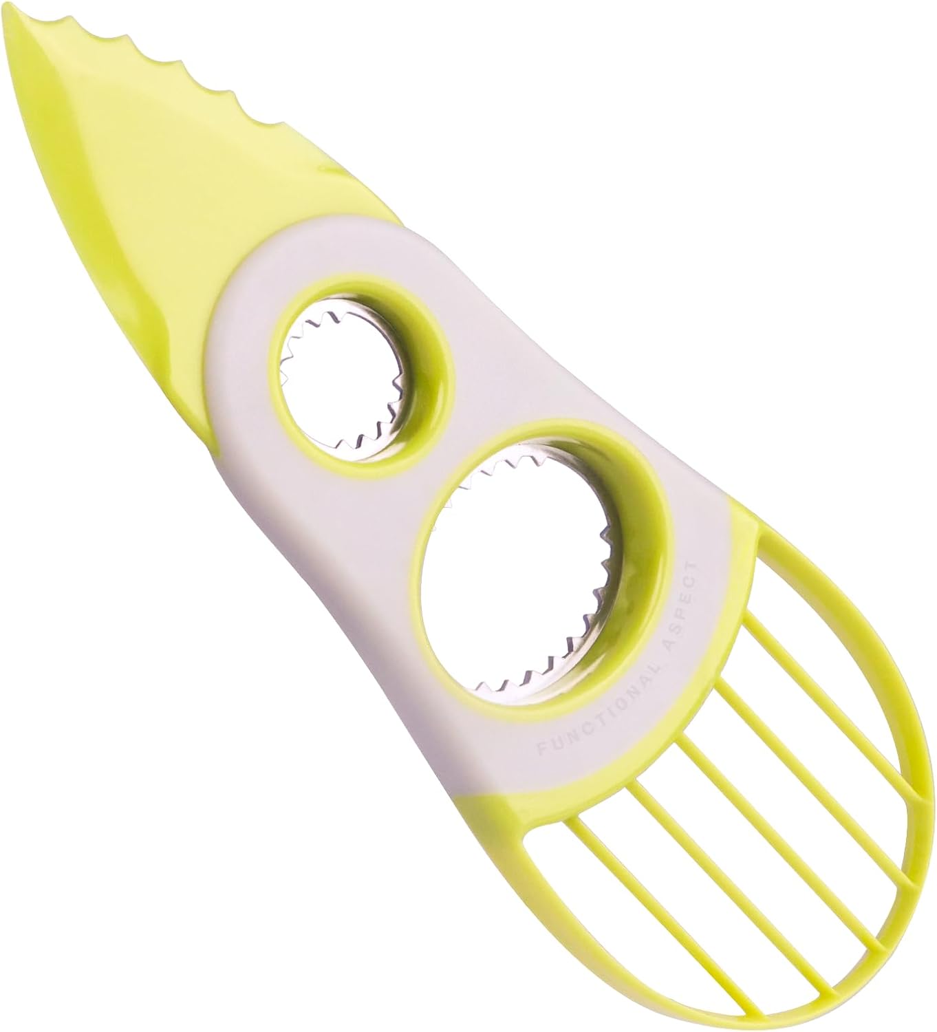 3-in-1 Avocado Slicer Tool Cuts Pits Slices Non-Slip Dishwasher Safe