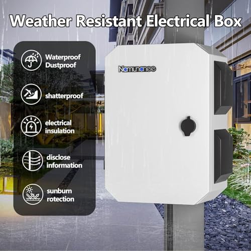 Image of Outdoor Electrical Box with Thermostat and Fan, Cold-Rolled Steel Plate, Aluminum Alloy Back Beam, One-Piece Ventilation Design, IP65 Waterproof, Wall /Pole Mounted. (17.7 inch x 13.8 inch x 7.9 inch)