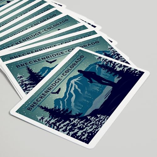 Baraja de cartas Poker Breckenridge Colorado 52 piezas miniatura 5