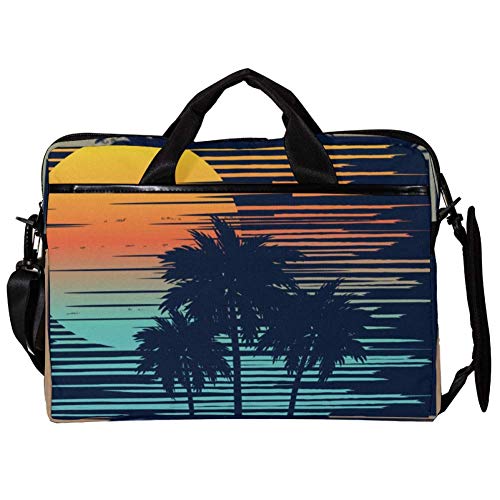 Sac à bandoulière pour ordinateur portable 14-15,4 pouces Tropical Beach contre les rayures urbaines