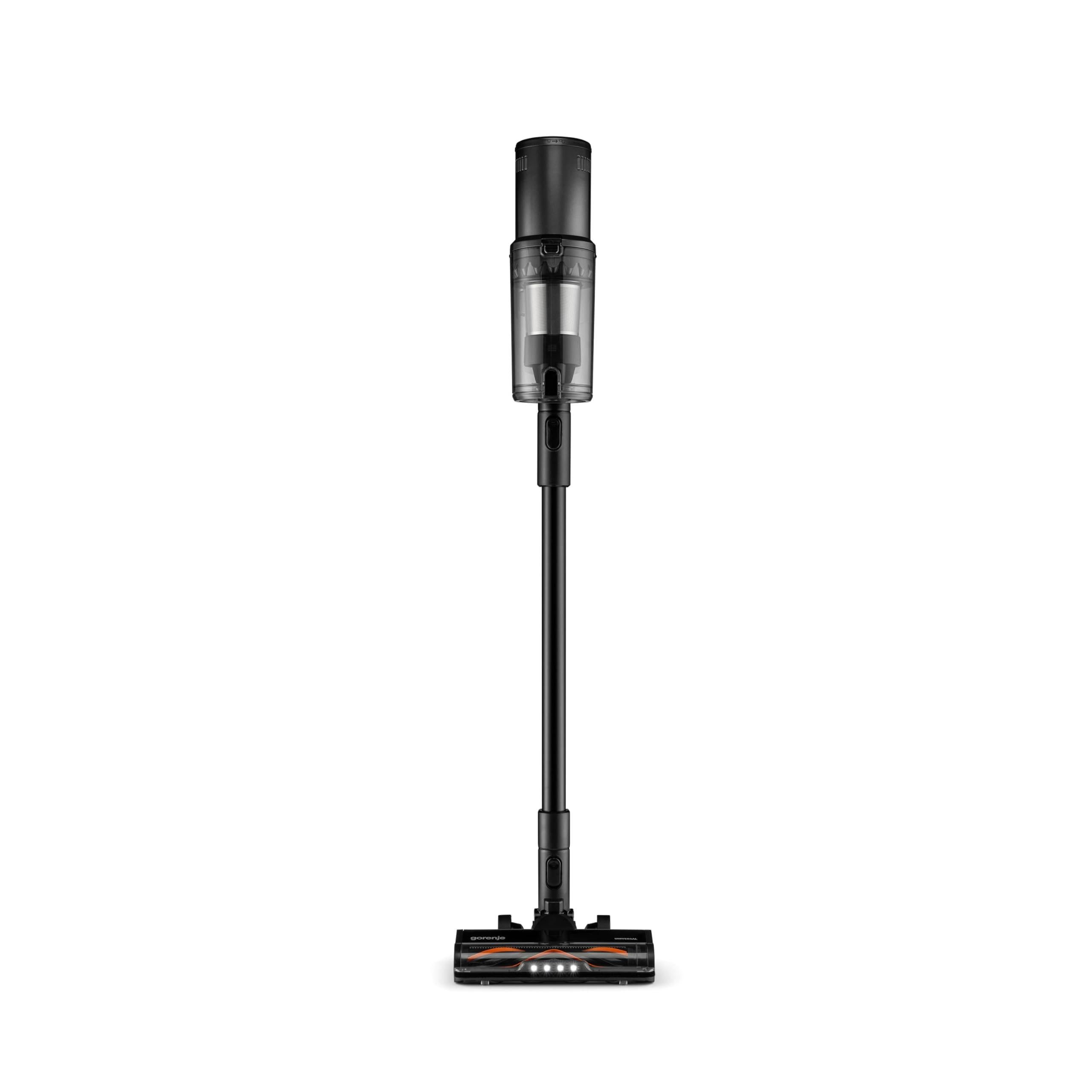 Gorenje SVC259441NFGO Aspirapolvere/Potenza di aspirazione 125 W/Fino a 60 min di autonomia/Bocchetta multi-pavimento anti-groviglio/Filtro HEPA13 multi-ciclonico/InverterPower / 2 in 1