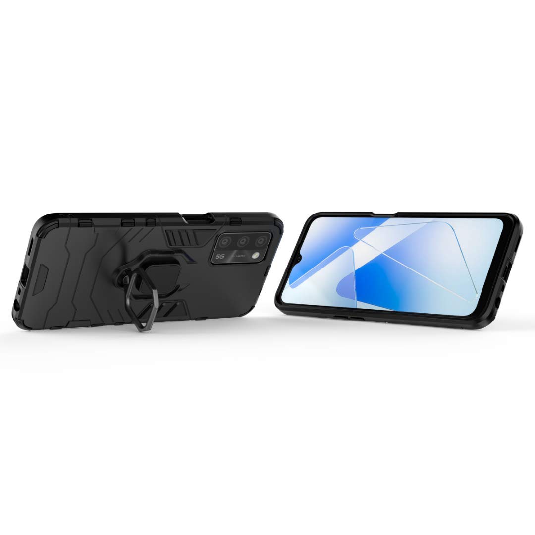 RanTuo Custodia per Xiaomi 12 PRO Cover, TPU + PC 2 in 1 Doppia Protezione, Antiurto, Resistente ai Graffi, con Sede a Staffa, Cover per Xiaomi 12 PRO.( Nero