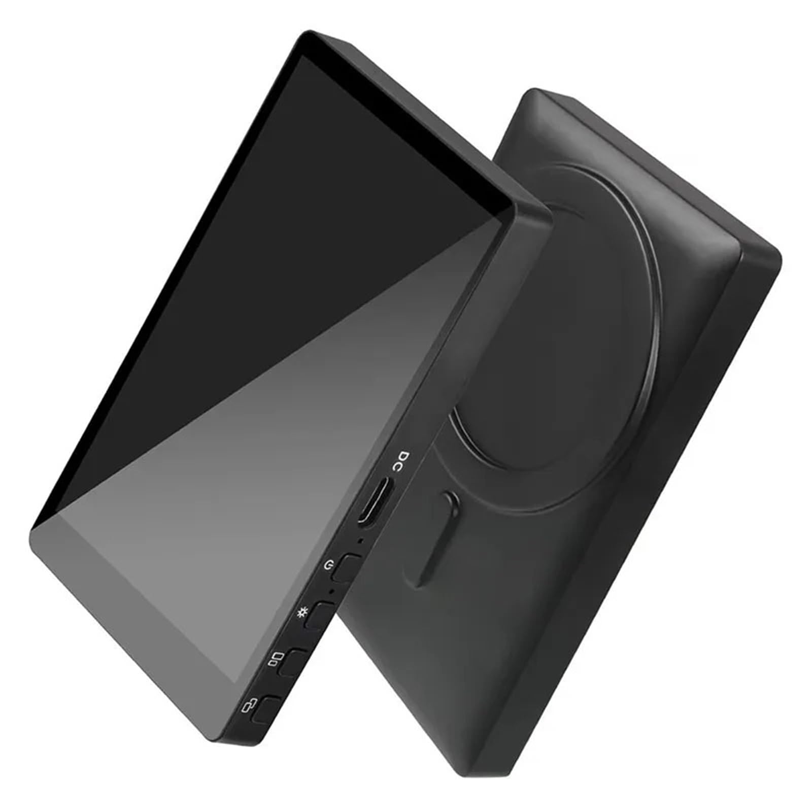 Monitor do Selfie, Bezprzewodowy magnetyczny ekran monitora do smartfona dla telefonu(Black)