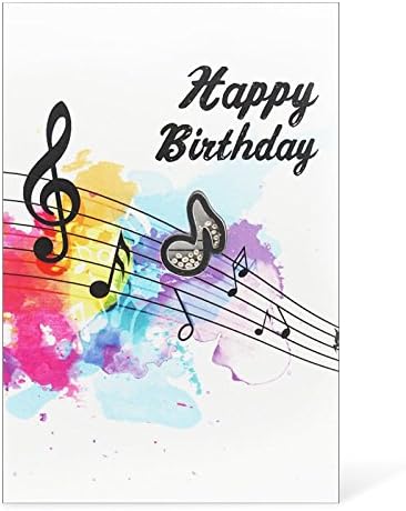 Birthday Card with 1g Silver Granules, The Note, Envelope Included