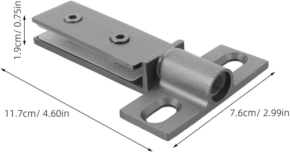 YARNOW Heavy Duty with Double Hole Pivot Hinge Stainless Steel for Square Long Bar Structure, Corrosion Resistant Pivot Door Hardware Glass Shower Doors for New Bathroom Setups
