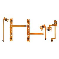 Vista 3 de iParto 4 Pack Joystick Analog Thumb Stick for Nintendo Switch Joy Con Controller Joycon Repair Kit with Flex Cable Screws Springs Thumbstick Grips