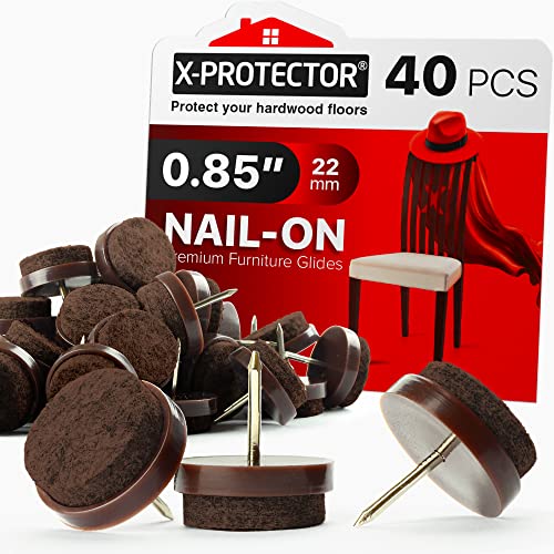 X-Protector Nail-On Felt Pads 40 Pcs