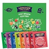 London Fruit & Herb Company Fruit Tea Selection Box and Gift Set. 80 Delicous Assorted Fruit Tea Bags, Always Naturally Caffeine-Free (8 Flavours, 80 Bags)