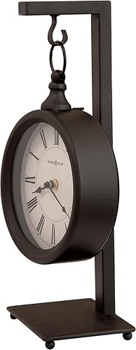 Miniatura 3 de Howard Miller Kooskia - Reloj de repisa II 549-721 - Windsor Cherry con movimiento de cuarzo y doble timbre