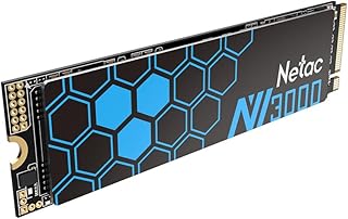 Netac SSD NVMe de 2 TB PCIe 3.0 M.2 2280 mm Unidade interna de estado sólido até 3100 MB/S Alto desempenho para PC Notebook, NV3000