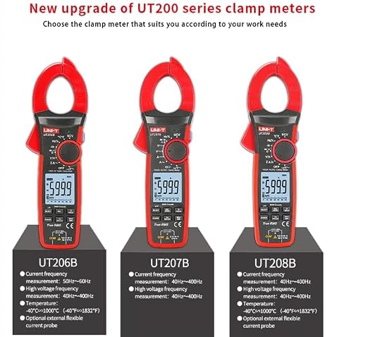 UNI-T UT208B Multímetro Pinza Amperimétrica Digital True RMS 1000A 1000V Profesional miniatura 4
