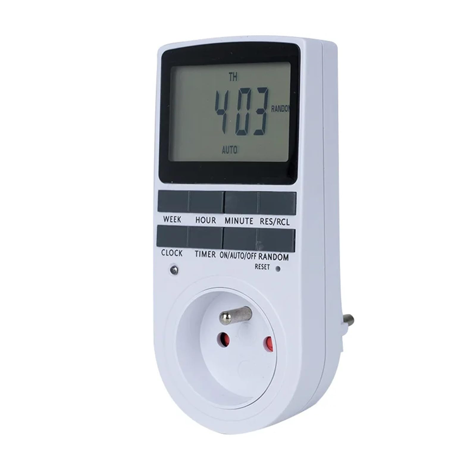 Timer digitale elettronico UK US AU EU FR timer da cucina presa di temporizzazione ciclica programmabile 24 ore(EU Power Meter)