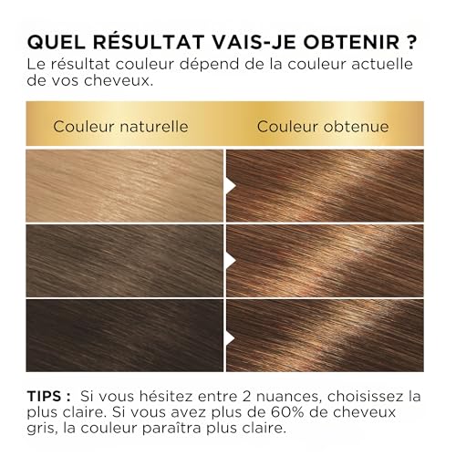 Coloration Permanente 63 Blond Doré Couvre 100% Cheveux Blancs Belle Color 'oreal Paris La Boîte - vue 9