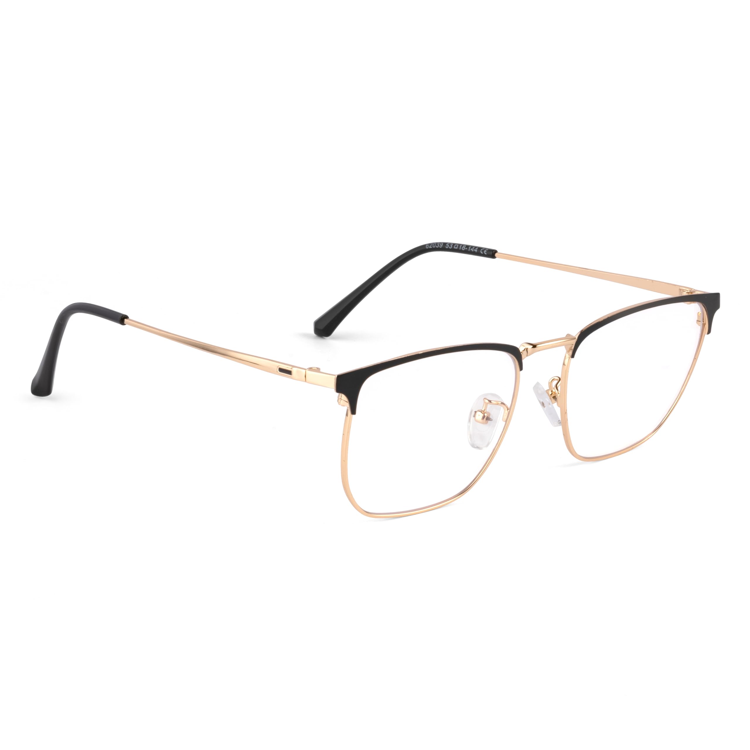 ROYAL SON Square Black Gold Glasses for Men Women | Blue Light Blocking | Computer Glasses | Metal Frame (B0CHMTRMPC) Amazon Price History, Amazon Price Tracker