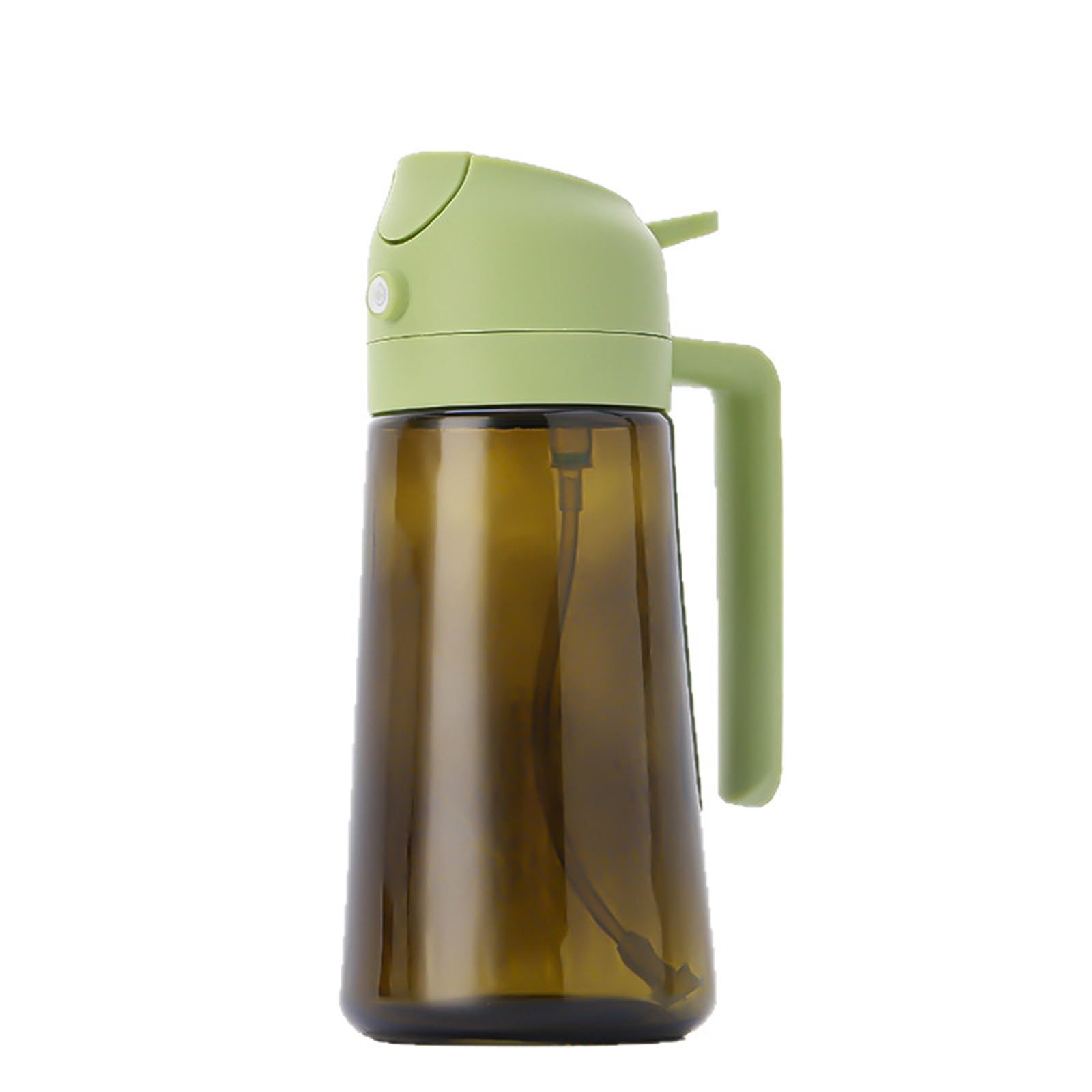 NGTFDCP Oil Dispenser, 2pcs 2 In 1 Oil Dispenser, Sprayer For Cooking - 16oz/470ML For Kitchen, Bottle With Stickers for Air Fryer, Salad(Green)