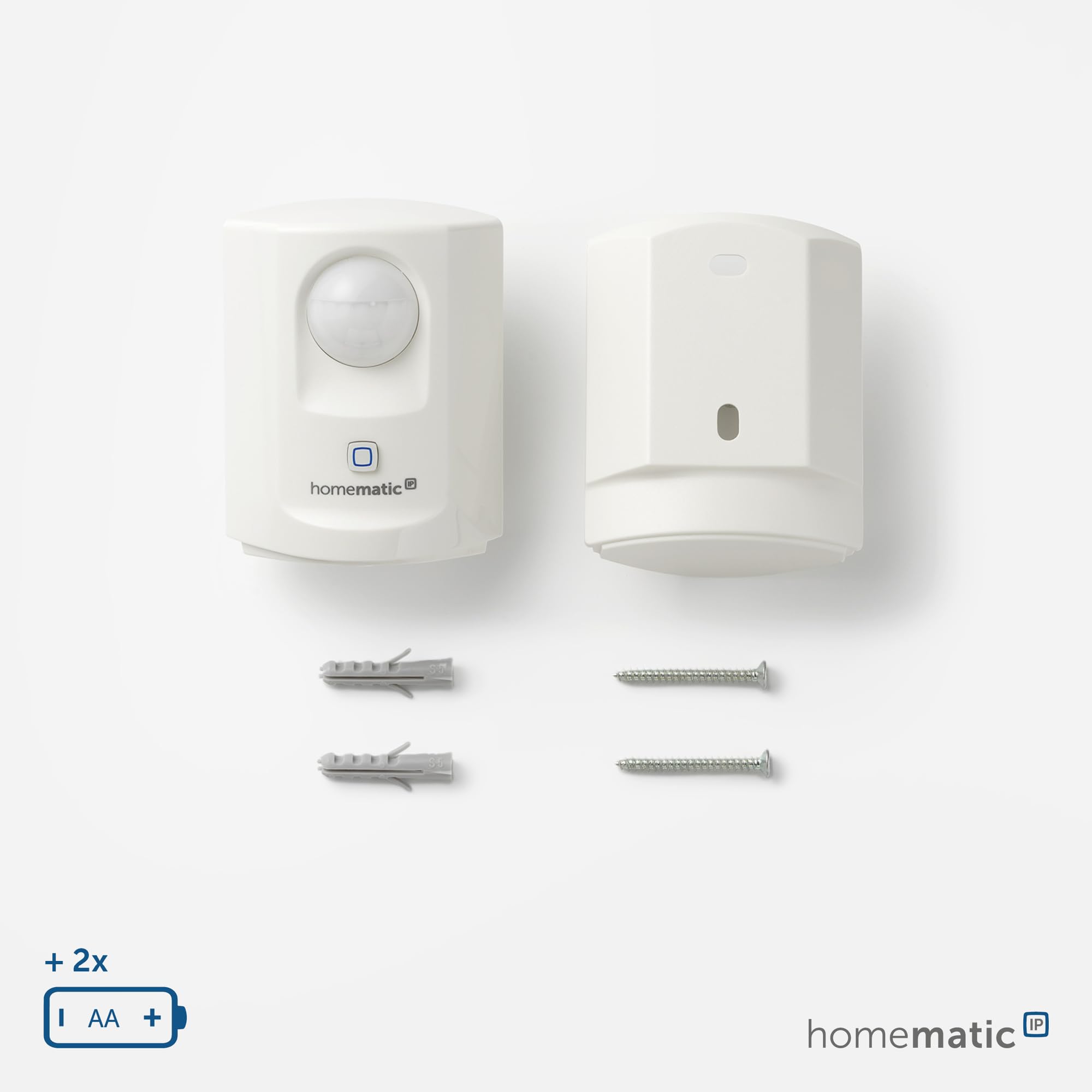Homematic IP Smart Home Bewegungsmelder mit Dämmerungssensor – innen, Zubehör für Smart Home mit App-Funktion, für Alarmlösung, schaltet Leuchten, Energie sparen, 142722A0