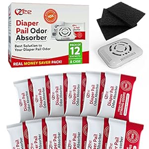VZee Diaper Pail Deodorizer, Pack of 16, with Plastic Case, Compatible with Munchkin Diaper Pail, Diaper Pail Odor…