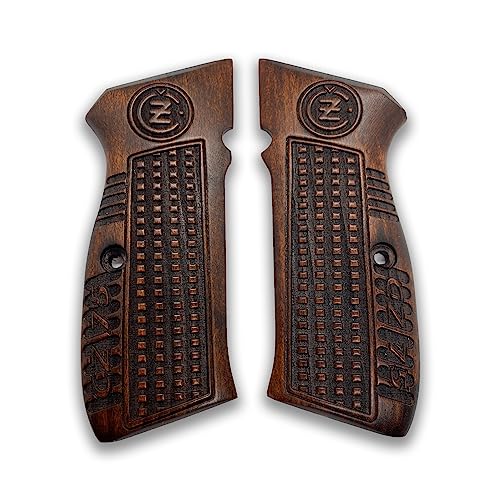 Poignée pistolet CZ 75 bois noyer fait main accessoire Ars.068