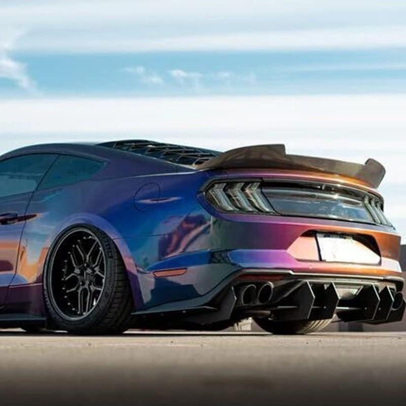 Diffusore Posteriore Compatibile con Ford Per Mustang 2018-2021 Spoiler Laterale ABS Accessori Per Auto Spoiler posteriori per auto