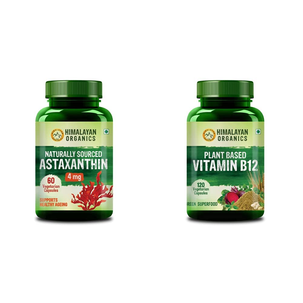 HIMALAYAN ORGANICS Naturally Sourced Astaxanthin 60 Count & Himalayan Organics Multivitamin for Men & Women 180 Tablets (B0B9XJ2FQG) Amazon Price History, Amazon Price Tracker