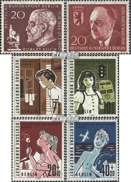 Prophila Collection – Sellos Berlín Oeste 199-213, 1961, MNH Original Con Goma, Edición Completa