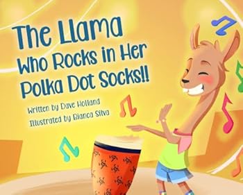 Hardcover The Llama Who Rocks in Her Polka Dot Socks Book