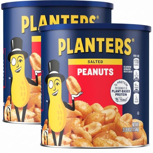 Planters Salted Peanuts (56 oz Canister) (Pack of 2)