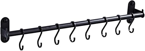 Estante organizador de almacenamiento para utensilios montado en la pared, olla moderna de aluminio, estante de gabinete de aluminio, riel