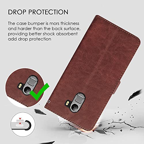 Image of Flip Cover Back Case for Lenovo K4 Note | Premium Leather Finish | Inbuilt Pockets & Stand | Flip Cover Back Case for Lenovo K4 Note (Brown)