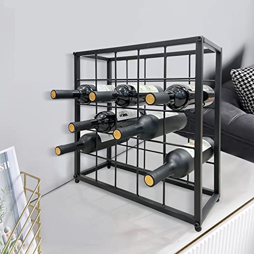 Ofilles 25 Bottles Black Metal Wine Racks, Tabletop Freestanding Wine Bottle Holder, Countertop Wine Rack For Wine Bottle Storage, Pantry, Kitchen, Bar, Cellar,Basement. #TOP3