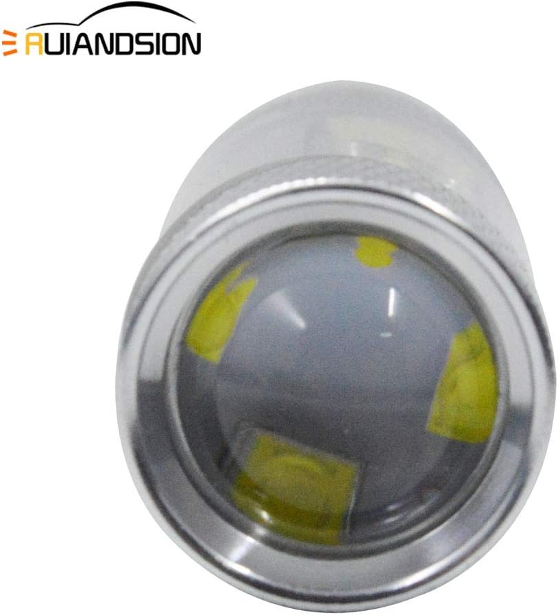 Ruiandsion 2pcs 10-30V Super Bright 7507 PY21W BAU15S 2641A LED Bulbs 16SMD 2525 Chipsets 80W with Projector 6000K White for Reverse Turn Signal Lights,Non-polarity
