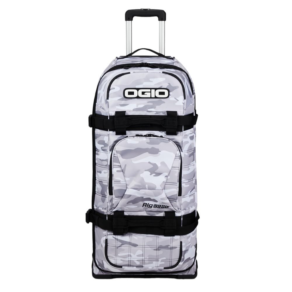 OGIO RIG 9800 Ultra-Tough and Protective (123 Litre Capacity) Wheeled Travel Bag Suitcase, Snow Camo