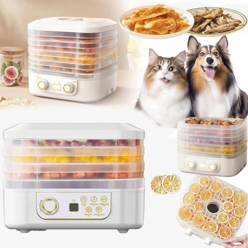 Food Freeze Dryer Machine for Home, 2025 New Digital Freeze Dryer Adjustable Timer & Temperature Control, Multi-Layer Fruit Freeze Dryers, Ideal for Fruits, Meat, Vegetables, Snacks (White(3 Trays))