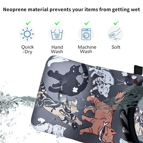 Image of Neoprene Phone Sleeve Pouch Case Bag for Men Women w /Crossbody Strap /Neck Lanyard for iPhone 17 /16 /15 /14 Pro Max, Samsung S25,Pixel 10