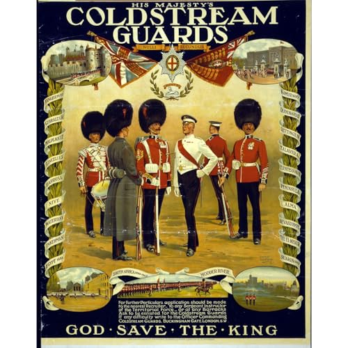 Impression d'art Coldstream Guards toile tableau décoration salon 76x101