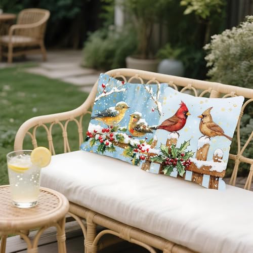 Housse coussin 35x35cm en lin imperméable pour canapé de jardin