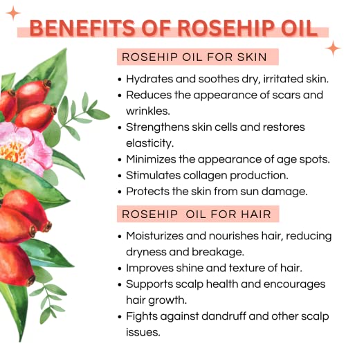 Mystic Pure RoseHip Oil Cold Pressed | Unrefined Skin & - Image 5