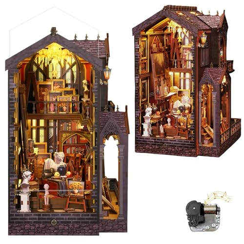 KingStora Kit fai da te per angolo libro - The Enchanted Studio - Atelier artistico vintage fai da te - puzzle 3D, fermalibri da montare per adulti (Edizione di aggiornamento)