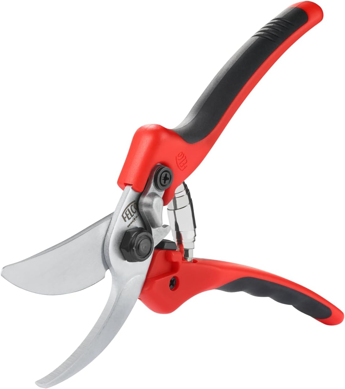 FELCO 171L Large Pruning Shears – Swiss-Made Bypass Garden Clippers with Hardened Anti-Rust Chrome Coated High-Carbon Steel Blades & Steel-Core TPR Handles | Great for Garden & Landscape