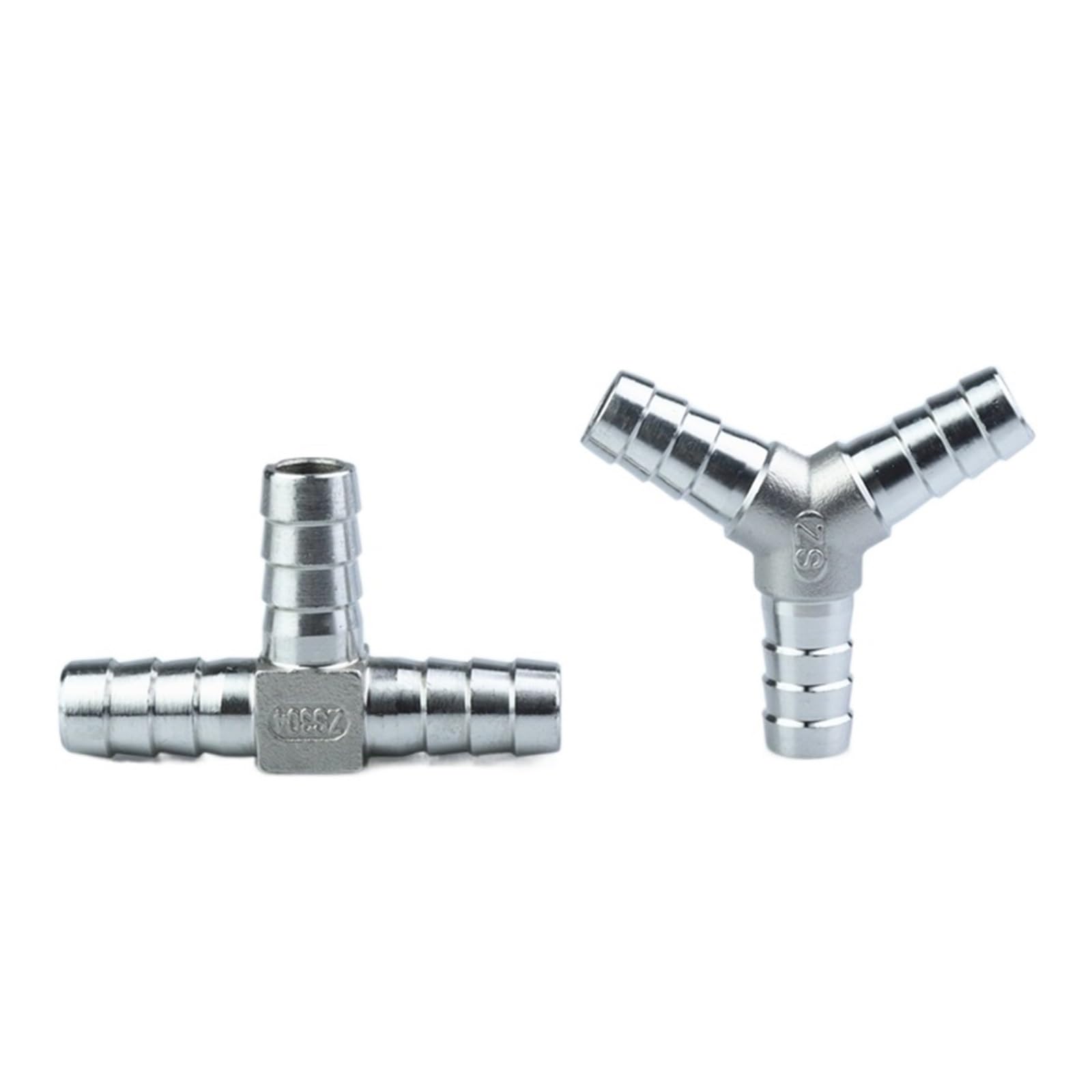 złącze do węża, Złączka rurowa Barb, 3-drożna, typu T/Y, do węży 6 mm, 10, 15, 20 i 25, ze stali nierdzewnej, rur wodnych Pagoda(Silver,20mm Barb)