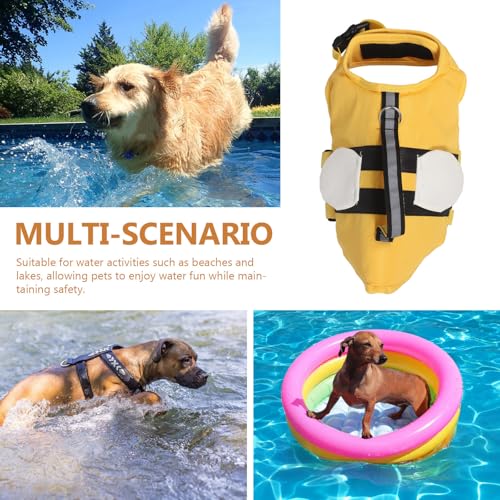 Gatuida Schwimmweste für Katzen: Schwimmweste für Haustiere – Welpen-Schwimmanzug, Hunde Schwimmzubehör für Fluss, Pool, Strand, Größe S