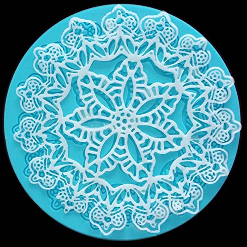 Molde de silicona para repostería con diseño de copo de nieve miniatura 3
