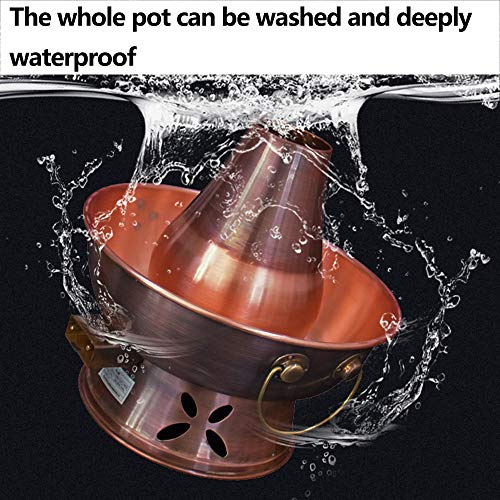 Olla caliente de cobre tradicional de Beijing 34 cm miniatura 3