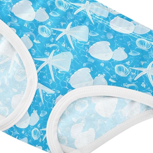White Seashells Starfish Toddler Girls's Underwear 2T 202c18684