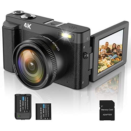 4K Digital Camera for Photography 16X Zoom AntiShake Vlogging Camera