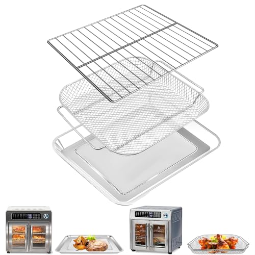 Conjunto de Repuestos para Freidora GXF para Emeril Lagasse 26 QT Extra Grande, Placa de Freidora de Acero Inoxidable, Reemplazo de Bandeja y Pata de Cocción miniatura 1