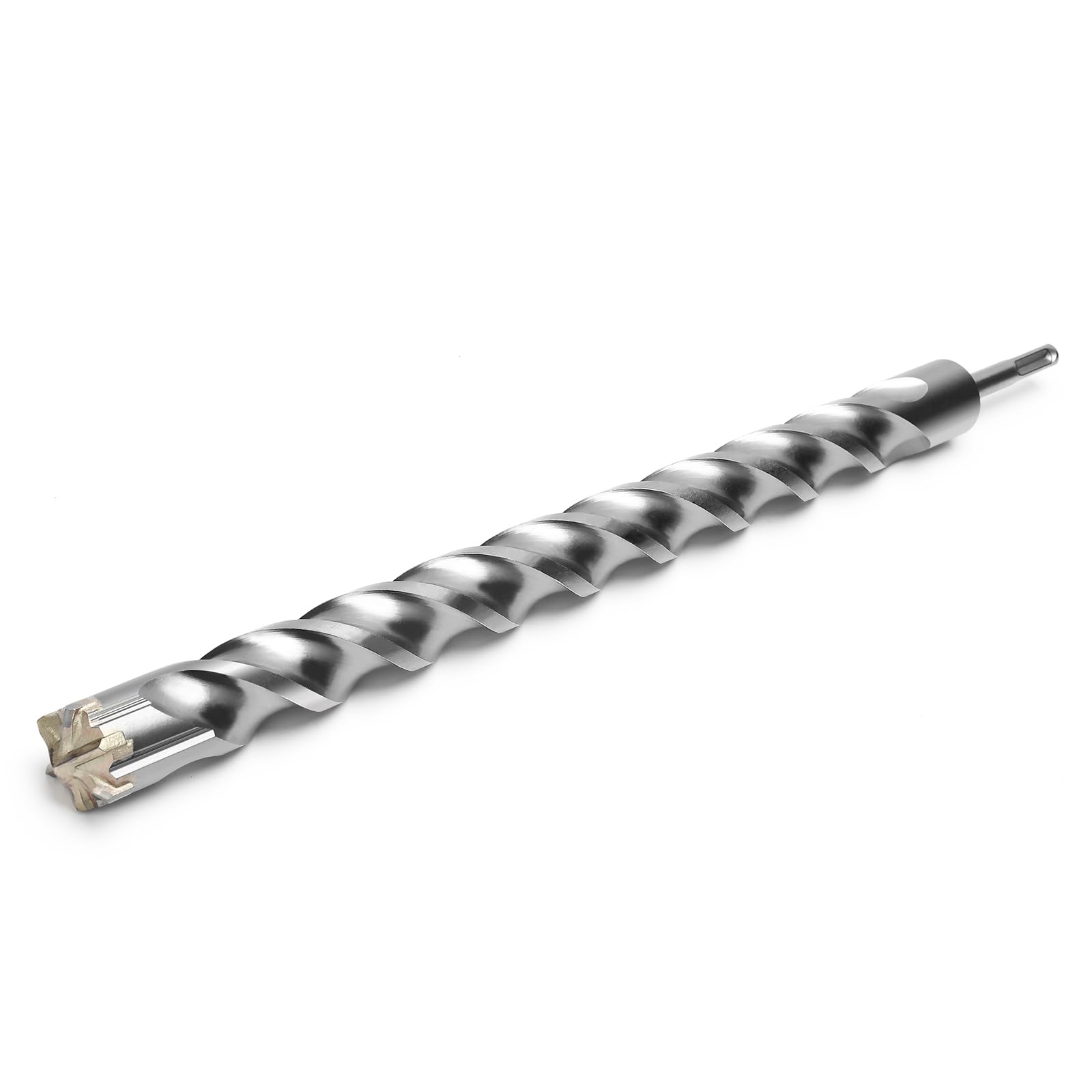 Punta per trapano SDS Plus, 32 mm di diametro x 460 mm di lunghezza con 6 taglienti in carburo di tungsteno, ideale per la perforazione di pietra, pietra naturale, cemento, muratura in mattoni