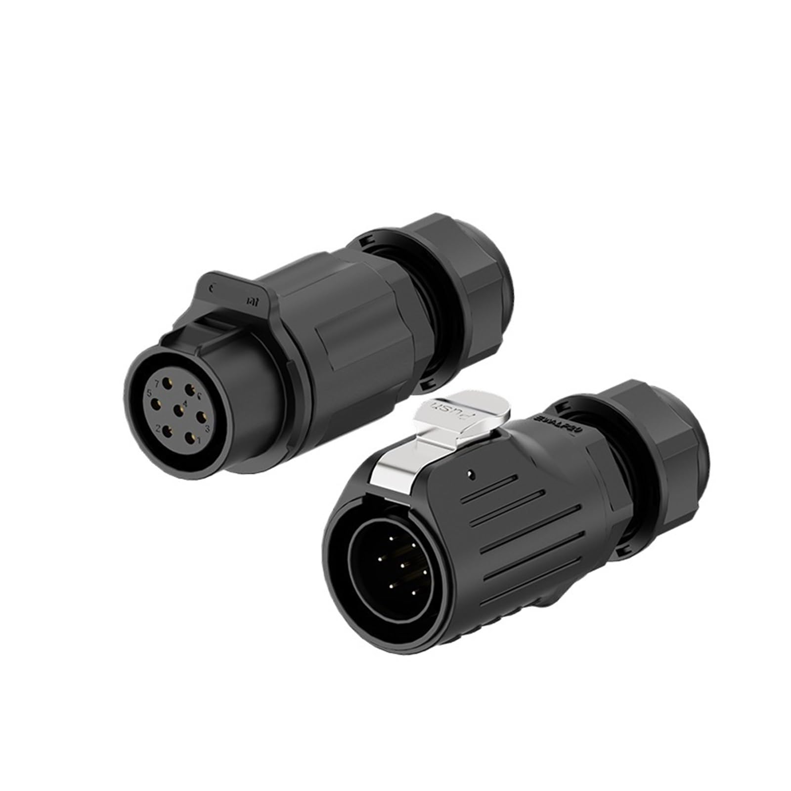 Conector de aviación LP20 impermeable contra agua y polvo con 7 pines 10A