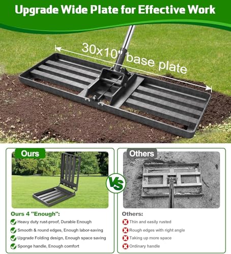Lawn Leveling Rake 30"x10" - image 2